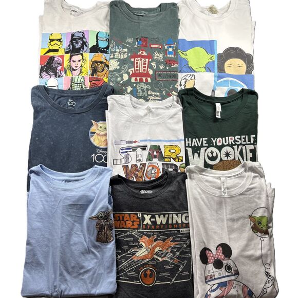 HUGE Lot Disney Vacation T-Shirts Vacation Star Wars Christmas Unisex XL I198 - Picture 1 of 11